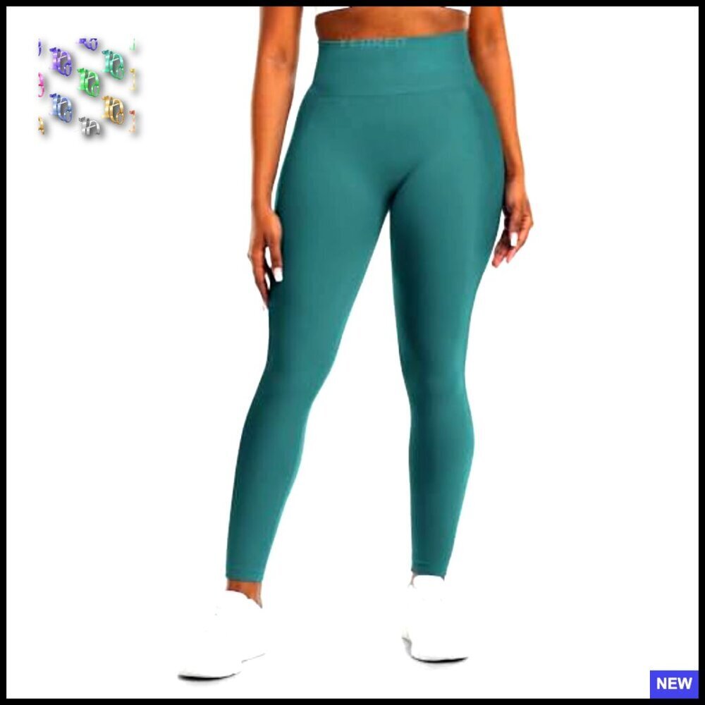 Seamless Scrunch Butt Lifting Leggings High Waisted Gym Yoga Activewear - Picture 4 of 7
